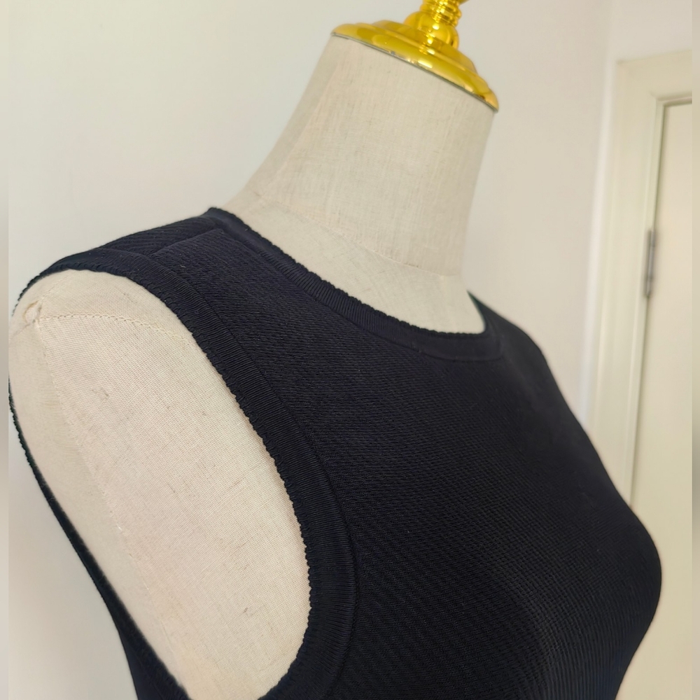 Sandro Two-tone mini knit dress - Picture 8 of 13